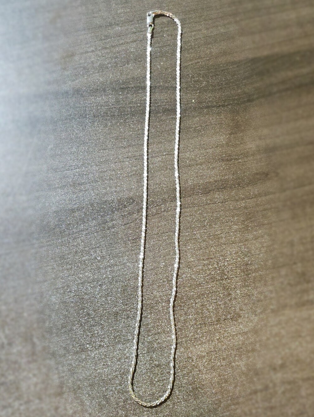 22" BRONZE ITALY Silver-Tone Diamond-Cut Popcorn Chain Necklace ✨🇮🇹